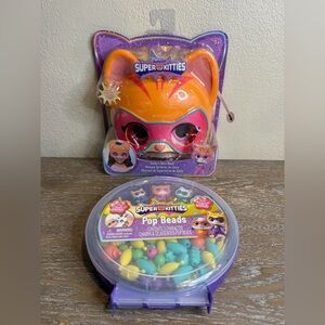 New Super kitties bundle mask and pop beads